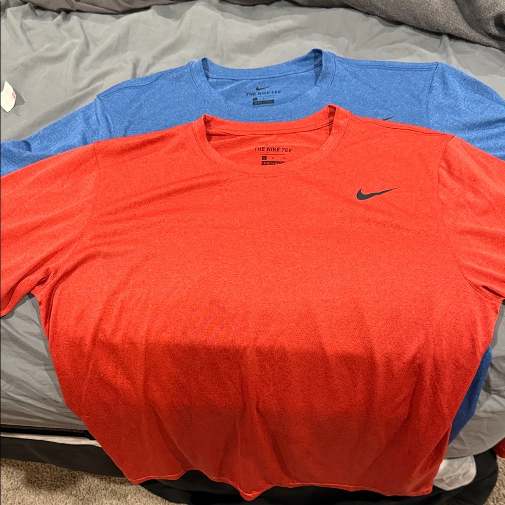 Nike Men's Short Sleeve Tees in Red and Blue